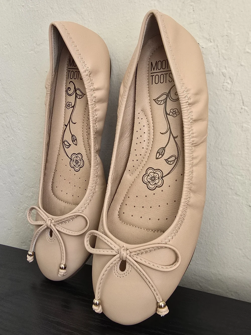 New Mootsies Tootsies Blush Nude Ballet Flats - Picture 2 of 4